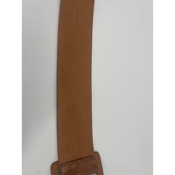 Ralph Lauren Collection Alligator Wide Belt Trench Buckle Honey Brown L $3500 main image 5